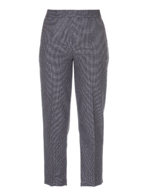 Erika Cavallini: casual trousers - Grey wool blend trousers