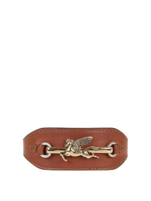 ETRO: belts - Pegaso leather belt