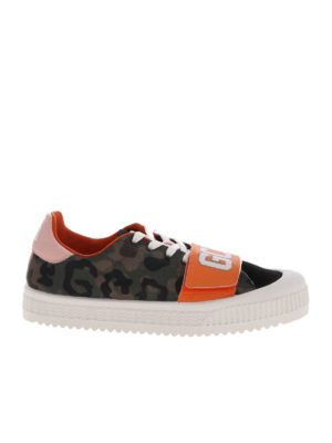 GCDS: trainers - Camouflage tech fabric sneakers
