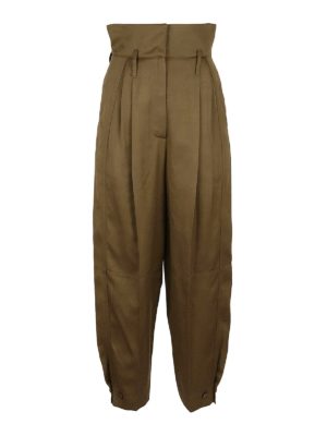 GIVENCHY: casual trousers - Viscose paperbag trousers