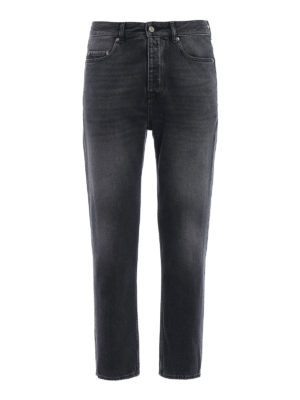 GOLDEN GOOSE: straight leg jeans - Denim Golden Happy grey jeans