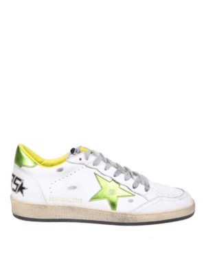 GOLDEN GOOSE: trainers - Ball Star sneakers in white