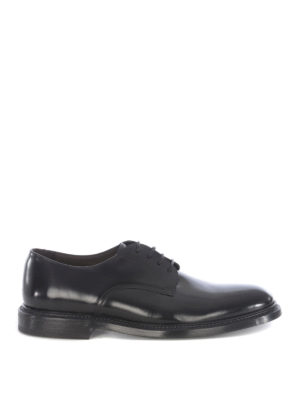 Green George: lace-ups shoes - Polished leather black derby shoes