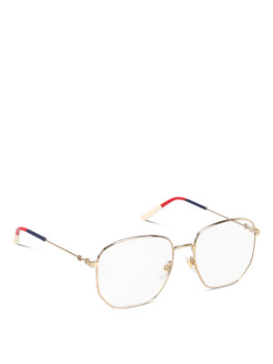 GUCCI: Glasses - Gold-tone metal optical glasses