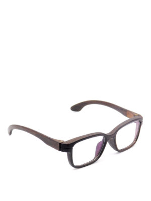 HERRLICHT: Glasses - Wood rectangular optical glasses