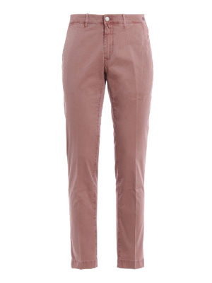JACOB COHEN: casual trousers - Lion pink chino trousers