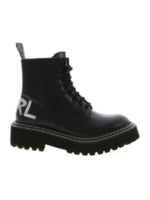 KARL LAGERFELD: ankle boots - Patrol II ankle boots in black