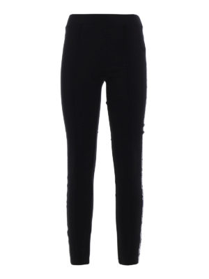 KARL LAGERFELD: leggings - Logo tapes leggings