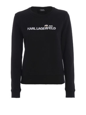 KARL LAGERFELD: Sudaderas y suéteres - Sudadera - Negro