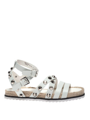 Kendall + Kylie: sandals - Bianca white leather sandals