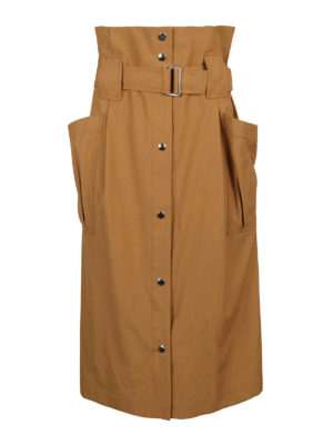 KENZO: Knee length skirts & Midi - Cotton blend skirt