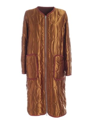 KENZO: Abrigos acolchados - Abrigo Alcochado - Naranja Oscuro