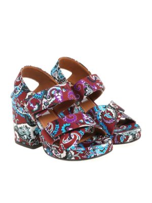KENZO: sandals - Aori Paisley sandals