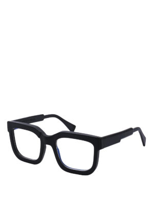 KUBORAUM: Glasses - K4 black acetate eyeglasses