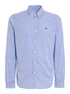 LACOSTE: シャツ - シャツ - ライトブルー