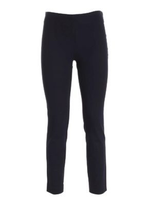 LAUREN RALPH LAUREN: casual trousers - Stretch pants in blue