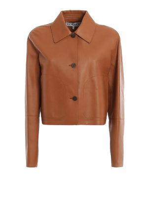 LOEWE: leather jacket - Extra long sleeve nappa jacket
