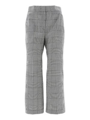 m.s.g.m.: casual trousers - Checked virgin wool trousers