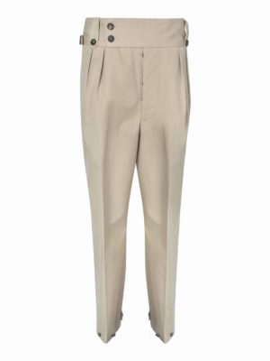 Maison Margiela: Pantalones casual - Pantalón Casual - Beis