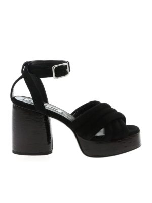 McQ Alexander Mcqueen: sandali - Sandali Rise neri