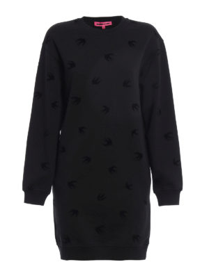 MCQ: short dresses - Velvet Swallow sweatshirt dress