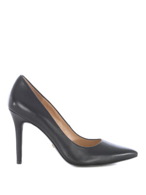 MICHAEL KORS: court shoes - Claire black leather pointy toe pumps
