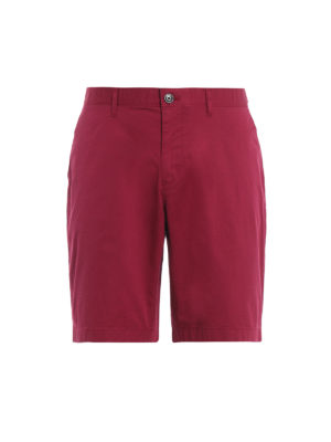 MICHAEL KORS: Trousers Shorts - Raspberry stretch cotton short pants