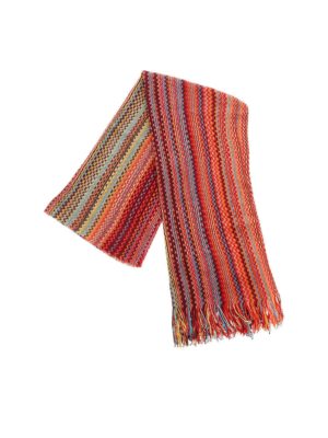 MISSONI: scarves - Knitted scarf in shades of red