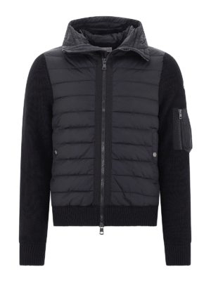 MONCLER: ダウン・ハイテクジャケット - ダウンジャケット - 黒