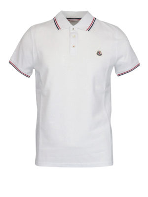 MONCLER: Poloshirts - Poloshirt - Weiß