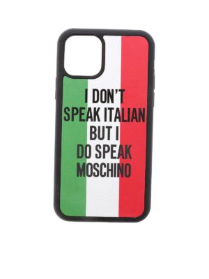 MOSCHINO: custodie e cover - Cover Iphone 11 Pro Italian Slogan