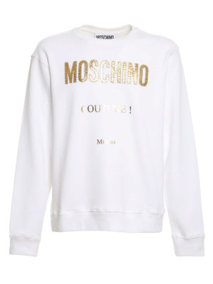 MOSCHINO: Sudaderas y suéteres - Sudadera - Blanco