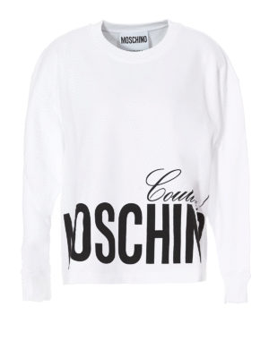 MOSCHINO: Sweatshirts & Pulls - Sweat-Shirts - Blanc