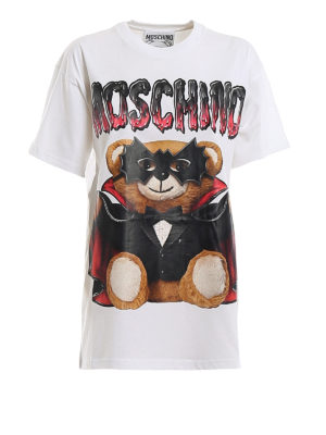 MOSCHINO: T-shirts - T-Shirt - Weiß