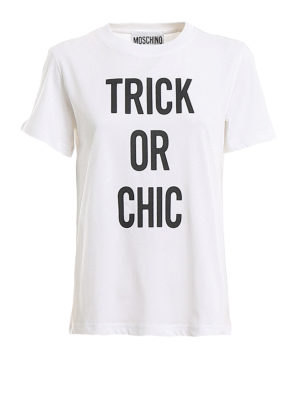 Tシャツ・カットソー Moschino SS24 LACE SHIRT (02140461_4555) Love Moschino Crystal logo stretch cotton long sleeve Tee