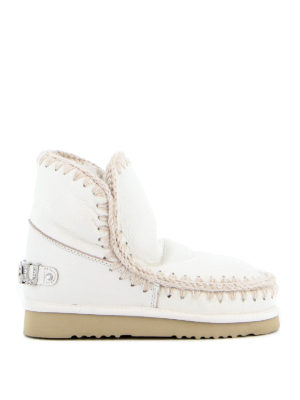 MOU: ankle boots - Eskimo 18 rhinestone logo booties