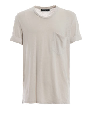 NEIL BARRETT: t-shirts - Melange T-shirt with one chest pocket