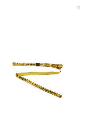 OFF-WHITE: belts - Mini Industrial belt in yellow and black