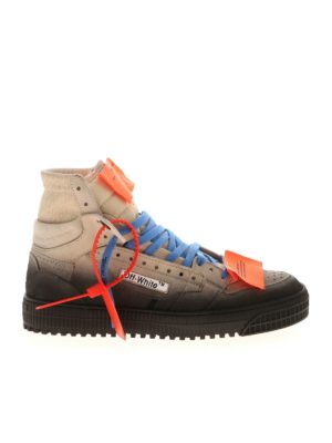 OFF-WHITE: sneakers - Sneakers in pelle e tessuto
