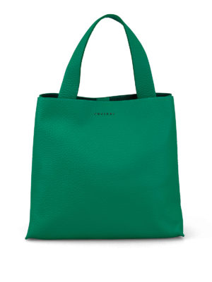 ORCIANI: shoulder bags - Jackie green leather shoulder bag