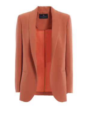 Paolo Fiorillo: giacche blazer - Blazer in crepe cady color albicocca
