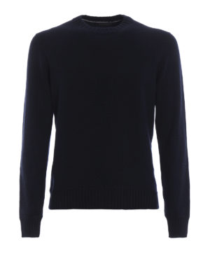 Paolo Fiorillo: crew necks - Maxi ribs detail cashmere crew neck sweater