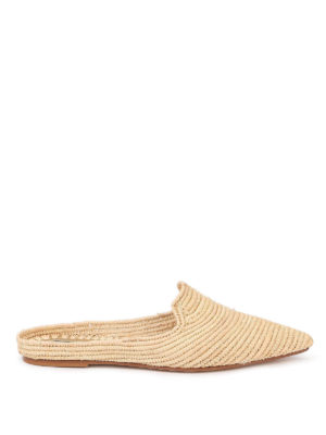 PATRIZIA PEPE: Loafers & Slippers - Raffia slippers