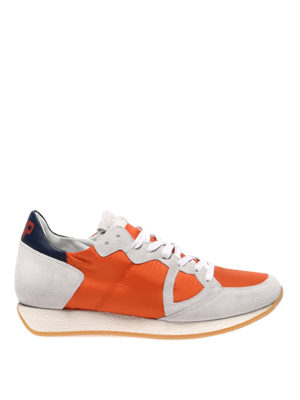 PHILIPPE MODEL: trainers - Monaco Vintage basic orange sneakers