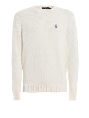 POLO RALPH LAUREN: Pull col rond - Pull Col Rond - Blanc