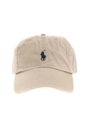 POLO RALPH LAUREN: hats & caps - Baseball cap in beige with logo