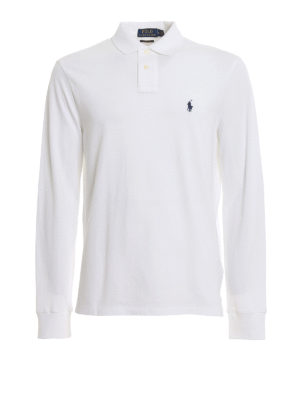 Polo Ralph Lauren ホワイト ポロシャツ クラシック フィット メッシュ ポロシャツ （ポロシャツ）｜POLO