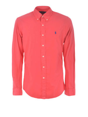 POLO RALPH LAUREN: shirts - Red cotton shirt