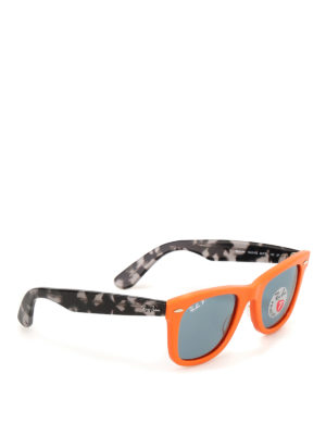 RAY-BAN: sunglasses - Wayfarer orange sunglasses