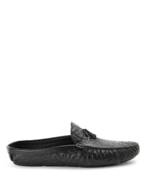 ROBERTO CAVALLI: Loafers & Slippers - Embossed leo print loafers